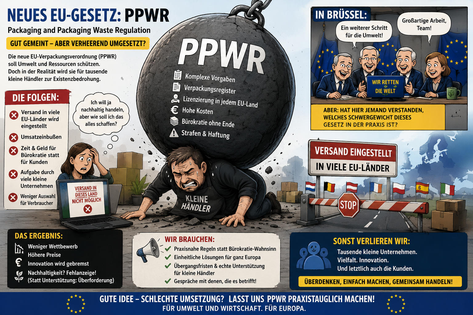 PPWR – das Schwergewicht der neuen EU-Verpackungsverordnung für kleine Händler