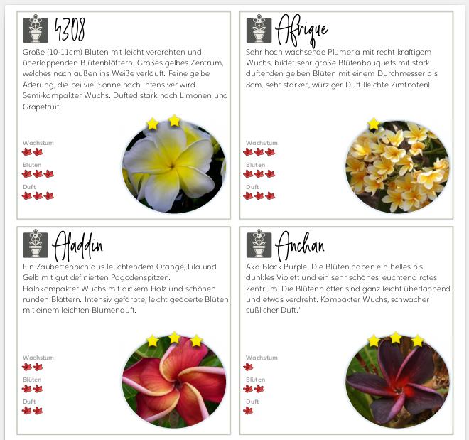 Plumeria Varieties Catalogue