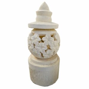 Gartenlaterne mit Plumeria Muster