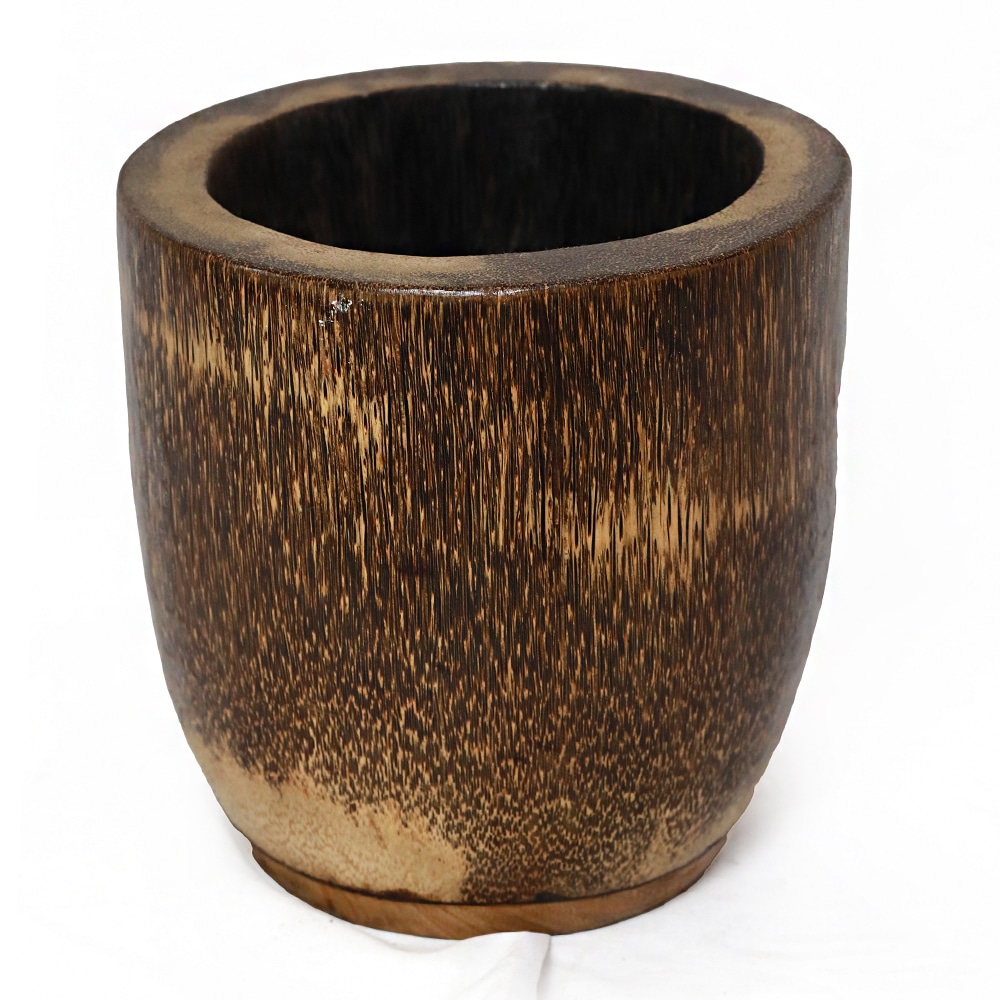 Blumenübertopf aus einem Palmenstamm, 50cm