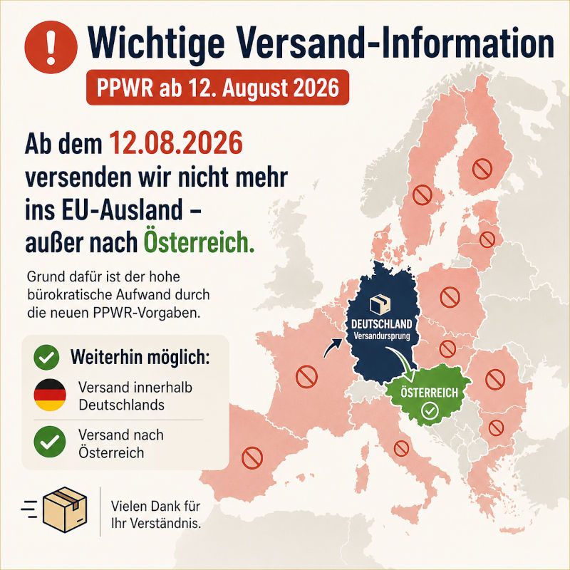 Important shipping information due to the PPWR