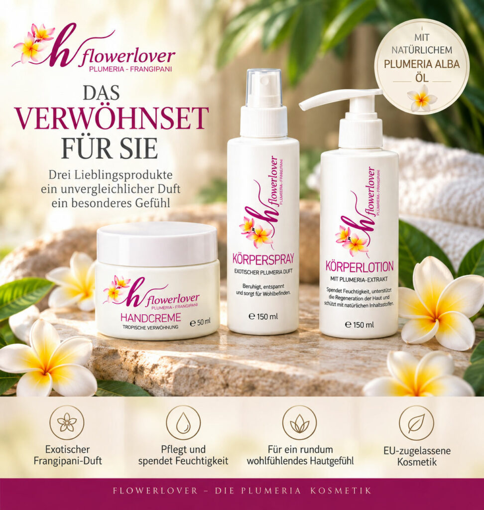 Flowerlover Frangipani Verwöhnset für Sie